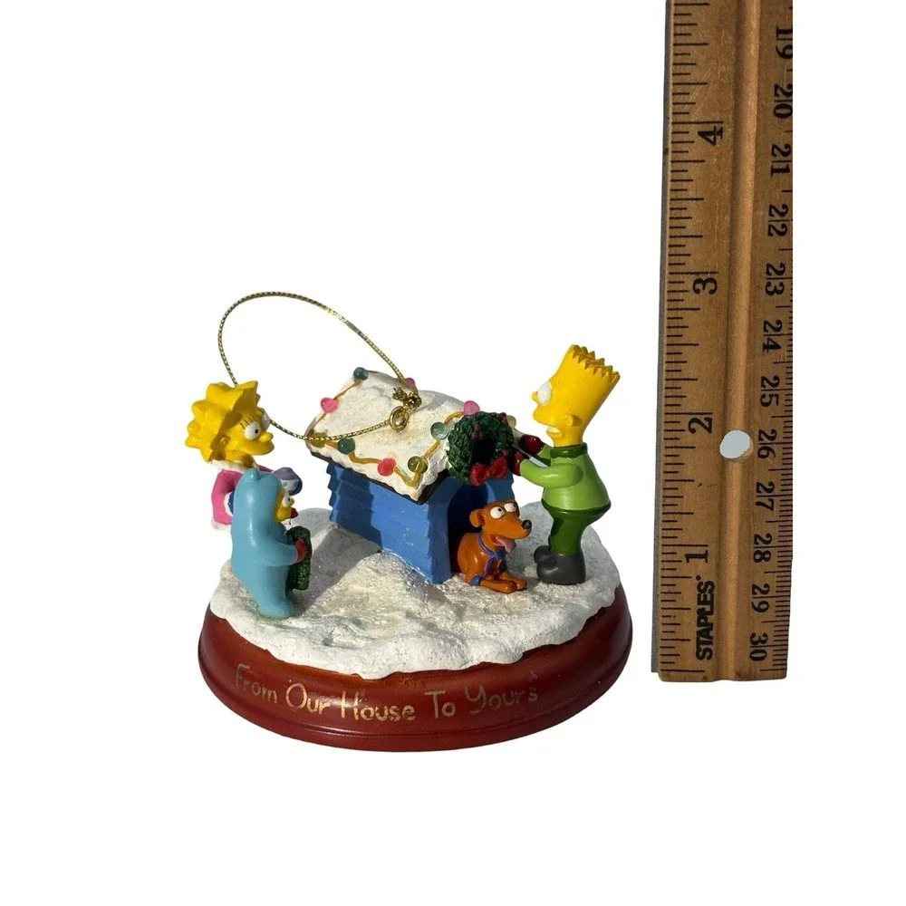 2004 Simpsons Bradford Christmas Ornament Illuminated 
